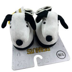 Peanuts Snoopy 3D Plush Slippers Toddler Size 7/8